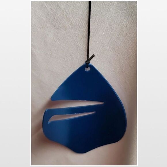 New Russo III Wind Chime Dragonfly Blue Metal Glass Home Outdoor - Picture 10 of 16